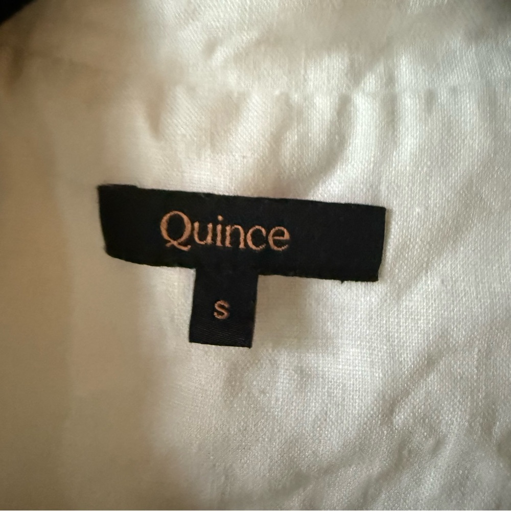 Quince Cream 100% Linen Shirt - Picture 3 of 5